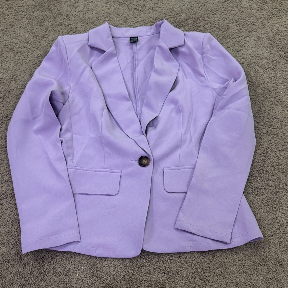 SHEIN Light Purple Blazer